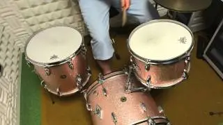 GRETSCH ROUNDBADGE  JAZZ SET 18-12-14 CHAMPAGNE SPARKLE