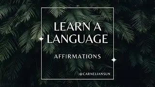 Language Learning Success Affirmations