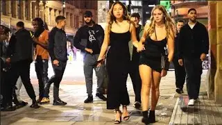 Nightlife 2025 | Gorgeous Ladies Walking Through the Vibrant Streets of Liverpool