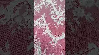 5 Yards Beaded Bridal Chantilly Lace Fabric | Luxury Wedding Gown and Bridal Dress Material &ndash; HN251