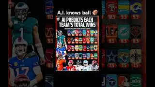 A.I. predicts nfl teams win totals for 2025-2026 nfl season. #nfl #football #trending #viral #fyp