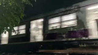 Night time train spotting new EMU