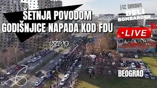 Uživo - &Scaron;etnja studenata i građana povodom godi&scaron;njice napada na studente FDU | 22. Novembar 2025.