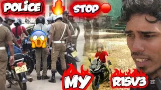 Thirukkovil to kallmuni ride stop ✋ police 👮‍♂️ my r15v3 modified 💥issue 😡@Shanvlogs-TRS 