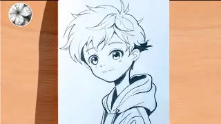How to draw cute anime boy || Easy anime pencil drawing step by step || Easy beginners drawing 