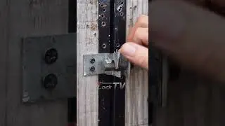 sliding gate Lock DIY #locktv