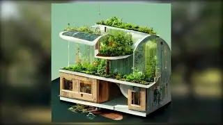 I Created an A.I inspired SolarPunk Sustainable Tiny Home in Unreal Engine