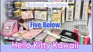 FIVE BELOW SCHOOLS SUPPLY HELLO KITTY THEME
