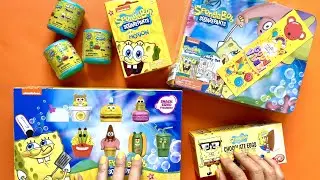 Unboxing SpongeBob NEW Blind Bags! HUGE Unboxing NO Talking Video