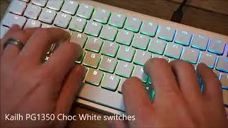 TYPING TEST: Hexgears X-1 (Kailh Choc White PG1350)