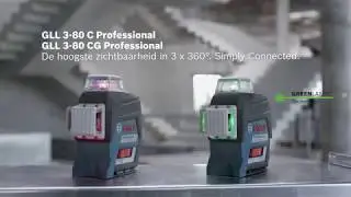 Zichtbaarheid op een heel ander niveau met de 3x 360 graden- nieuwe lijnlaser Bosch GLL 3-80 C/CG