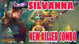 SOLO RANKED GAME SILVANNA NEW 1 HIT KILLER COMBO 100% BROKEN BUILD