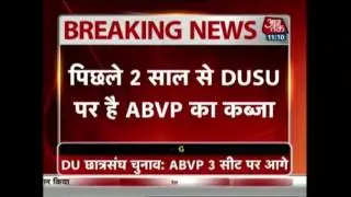 ABVP Takes The Lead By Three Seats In Delhi University Student Elections