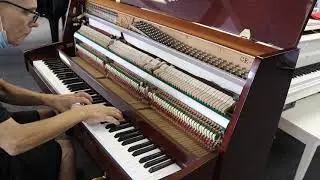 Playing demo on a Japanese  made upright piano. Model CE-7.Professional Quality pinao