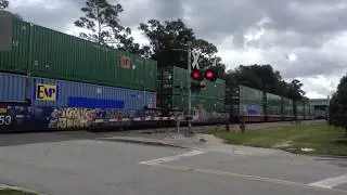 Railfanning a Long FEC Intermodal/Mixed Freight Train. Jacksonville, Florida!