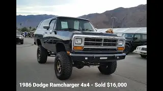 1986 Dodge Ram Charger 4WD SOLD $16,000 Auction Lifted Rock Climber Crawler BFG 86 Ramcharger 4x4