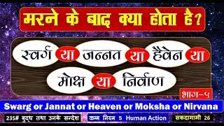 235 # बुद्ध तथा उनके सन्देश -मरने के बाद क्या होता है?स्वर्ग,जन्नत,हेवन,मोक्ष या निर्वाण Sakadgami26