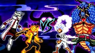 Naruto V2 OP (all form) & Isshiki V3 OP VS TC Luffy OP Buff (all form) & Kaido V5 OP (all form)😨