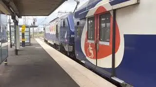 D&eacute;part d'un VB2N en gare de Trappes sur la ligne N