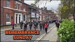 Remembrance Sunday in Warrington UK
