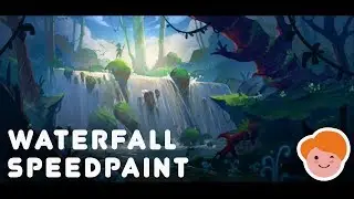 Waterfall speedpaint