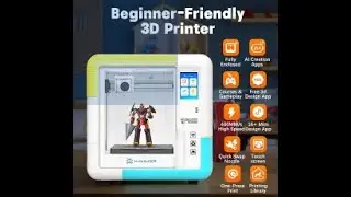 AOSEED X-MAKER AI+ V4.0 3D Printer, Fully Enclosed, 0.05mm High Precision, 400mm/s   EU9.NL