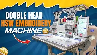 HSW Double Head 5G Embroidery Machine || #hsw5g #doubleheadembroiderymachine #workfromhome #hswindia
