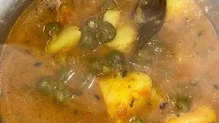 हरे चने (छोलिया) और आलू की स्वादिष्ट सब्जी #simple#easyrecipe#trending#viralfood#rajasthan #haryanvi
