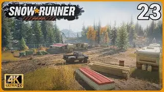 Into Drummond Island - Found The Pacific P16! | SnowRunner Hard Mode #23 [PS5 4K]