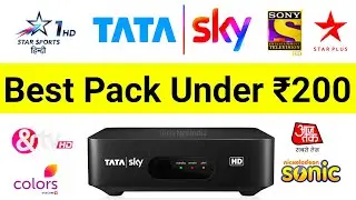 Tata Sky BEST PACK Under RS.200 | Tata Sky Channel Selection Under Rs.200 #TataSky #TataSkyBestPack