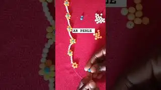 collier fleur en perle #arperle #handemade #beads