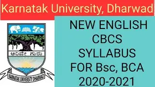 New English CBCS Syllabus for BCA and  Bsc