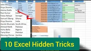 10 БЕЗУМНЫХ трюков Excel, которые вы не используете. Повысьте свою производительность СЕГОДНЯ!