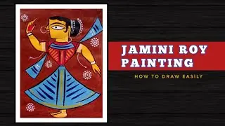 Jamini Roy painting #8 | how to draw easily