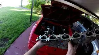 Supra gets More Fuel!! 2JZGTE Fuel Injector Install and Intake Manifold Gasket Replacement