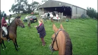Drinks & Nibbles on this Bedale Hunt Fun Ride at Langton Hall but will Farouk let me have any?