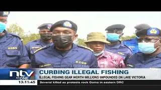 Illegal fishing gear worth millions impounded in Lake Victoria