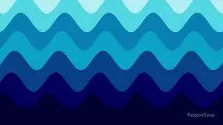Blue Ocean Waves | Abstract Stripes Animation | Ambient Visuals