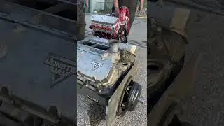 Midway through an engine swap on Grave Digger 🛠️ #MonsterJam