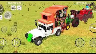 New update me johndire tractor our trauli me lod kiya Mahindra tractor our Dj se ki touching 