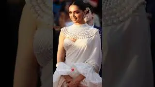 Beautiful Deepika Padukone in white saree