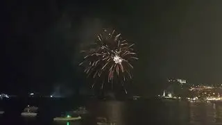 fuochi mezzanotte sul mare. scilla San Rocco 21/08/23