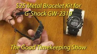 Комплект для переделки часов Casio G-Shock GW-2310 на металлический браслет от стороннего произво...