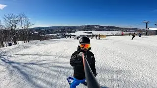 Epic day Skiing POV Through the Glades at Mont Tremblant!