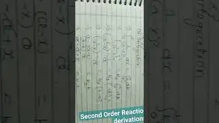 Class 12 /B.sc 3rd semester ## chemical kinetics ## second order Reaction... derivations