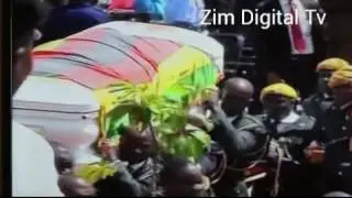 The body of  Brig-Gen Murozvi arrives at National heroes acre for burial 12/04/17