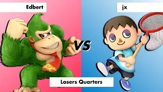 RC4 All St4rs 3 Losers Quarters - Edbert (Donkey Kong) Vs. jx (Villager) - SSBU