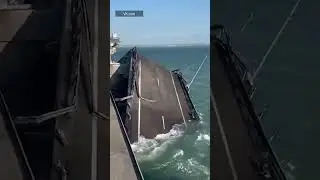 Explosion of the Crimean bridge #crimea #bridge #bridgeexplosion #explosion #ukraine