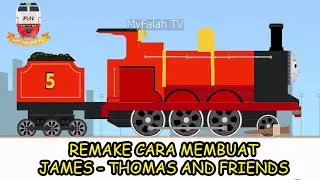 Remake Membuat Kereta Api James No 5 - Thomas and Friends di Labo Brick Train
