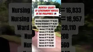 Nurse Salary in the Philippines 🇵🇭 #everyone